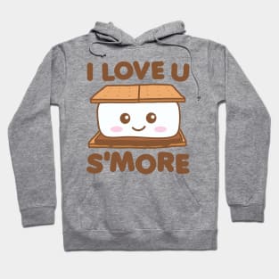 I Love You Smore Funny Camping S'more Pun Dark Hoodie